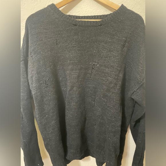 Calvin Klein Distressed Sweater - Picture 1 of 5